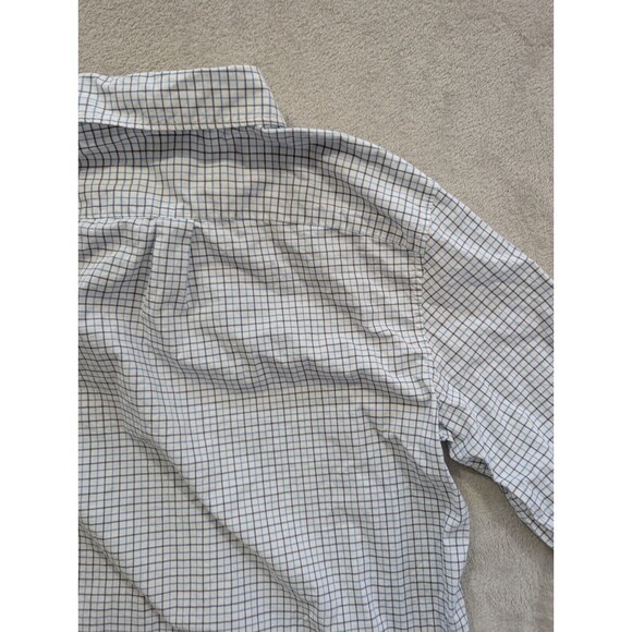 Gap Standard Fit Button-Up Shirt Men's Size M White Striped Long Sleeve Cotton - Picture 14 of 16